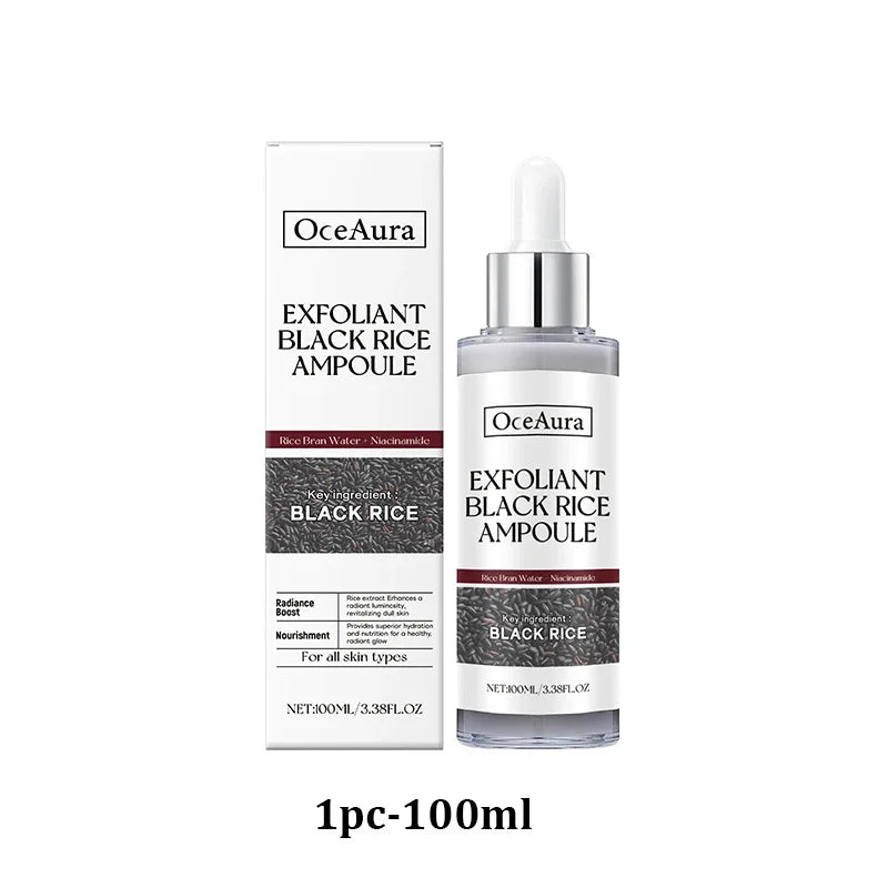 White Black Rice Exfoliating Serum Peel Shot Facial Moisturizing Soften Blackhead Removal Hydrating Shrink Pores Skin Care Korea