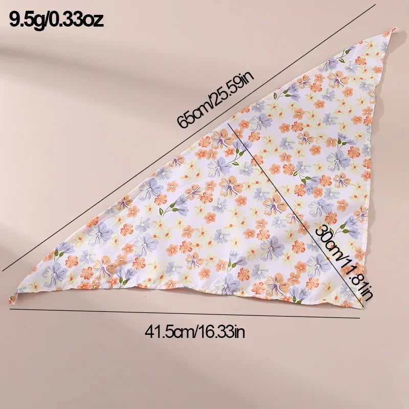 Pet Saliva Towel Pet Dog Saliva Bib Bib Cat Bib Scarf Printed Triangle Scarf