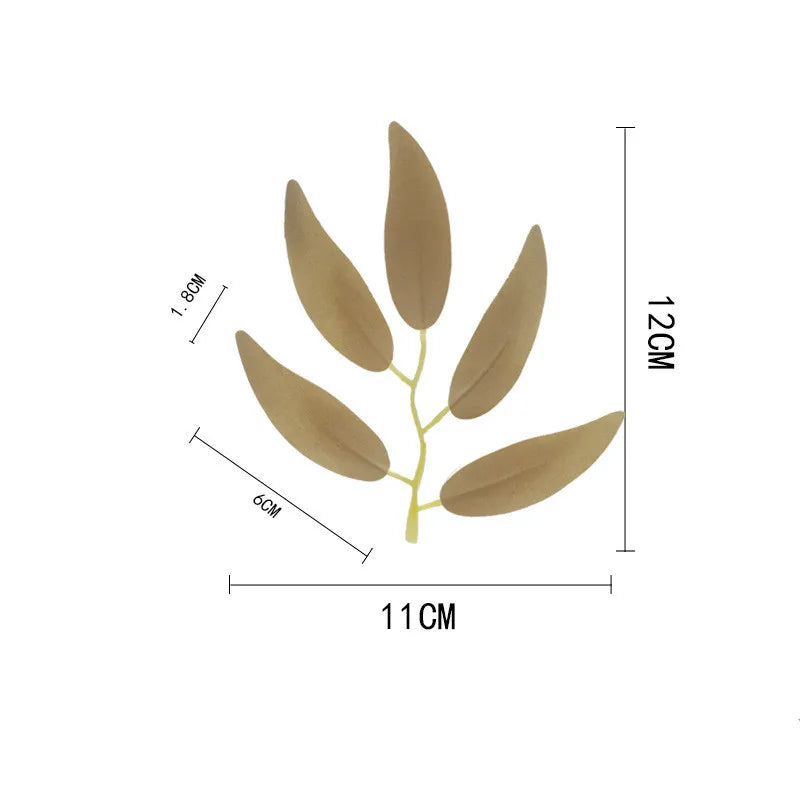 100pcs artificial willow twig leaves wicker  Willow leaf plants for home garden wreath garland wedding wall bouquet decoration
