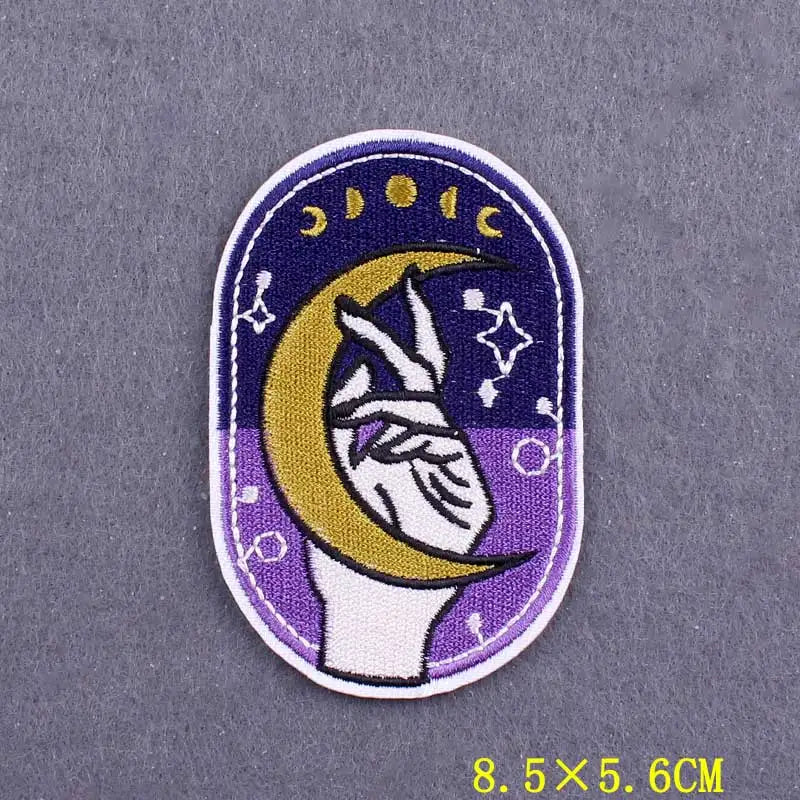 Devil Patch Iron On Patches For Clothing Thermoadhesive Patches On Clothes DIY Gothic Embroidery Patch Stripe Badges On Backpack
