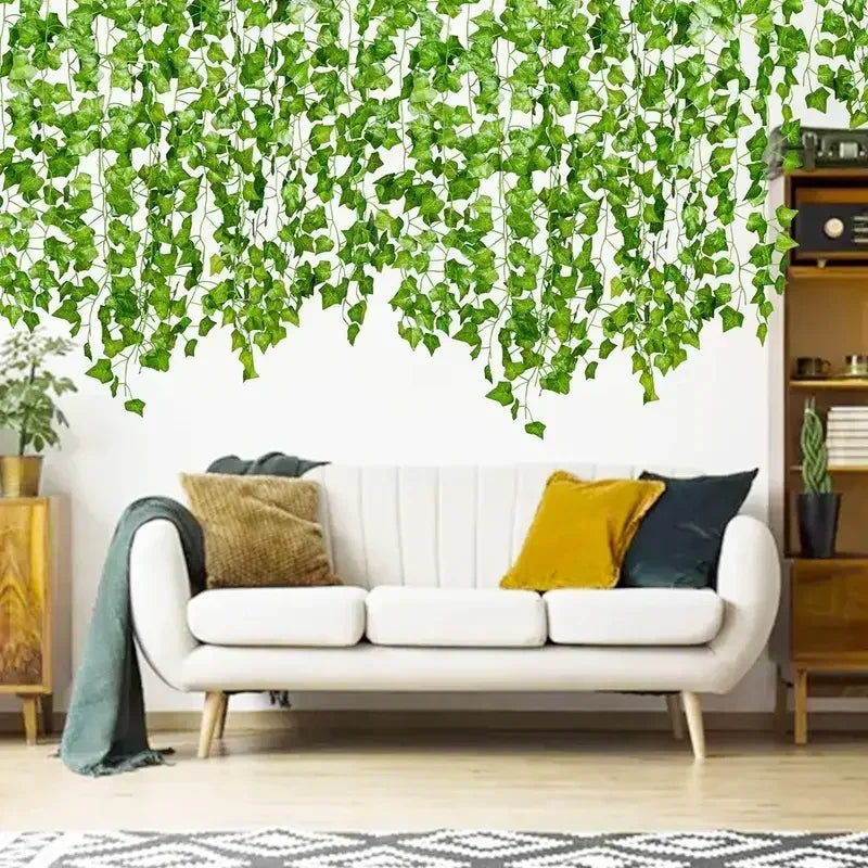 Artificial Green Ivy Leaf Rattan Creeper Leaves Vine Hanging