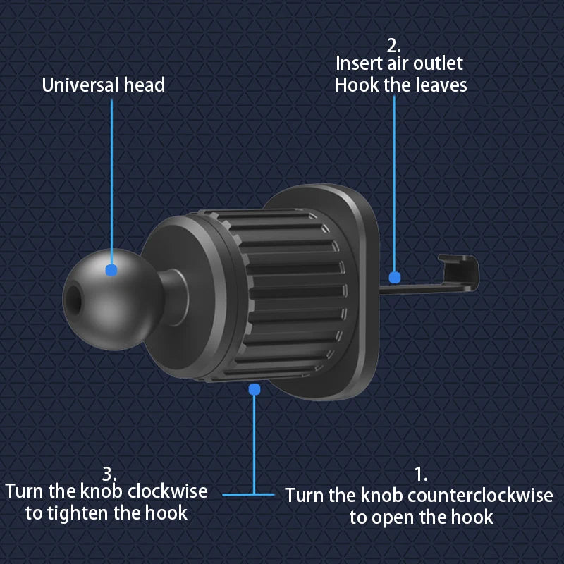 SEAMETAL Car Phone Holder Bracket Accessories Interior Air Outlet