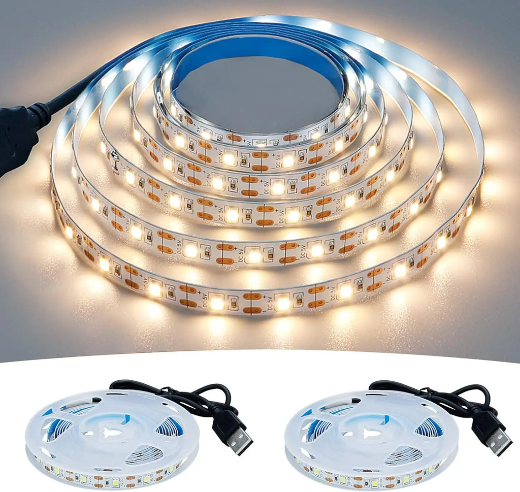 DC 5V USB LED Strips 2835 White Warm White LED Strip Light TV Background Lighting Tape Home Decor Lamp 1m 2m LED String Light