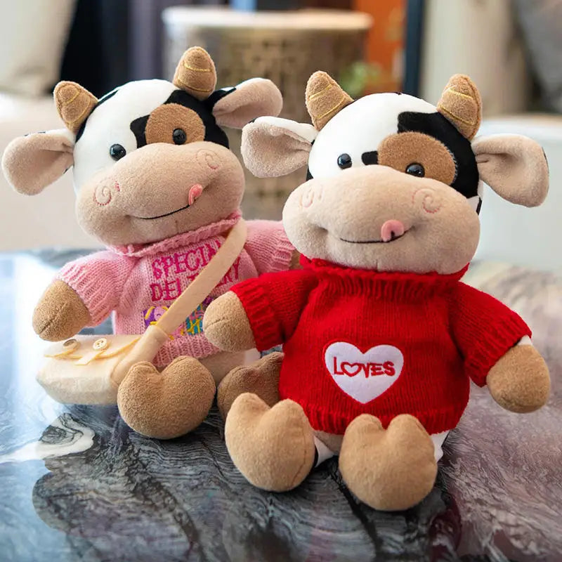 Hot Toys Cute Cow Doll Little Cow Plush Toy Chinese Zodiac Doll