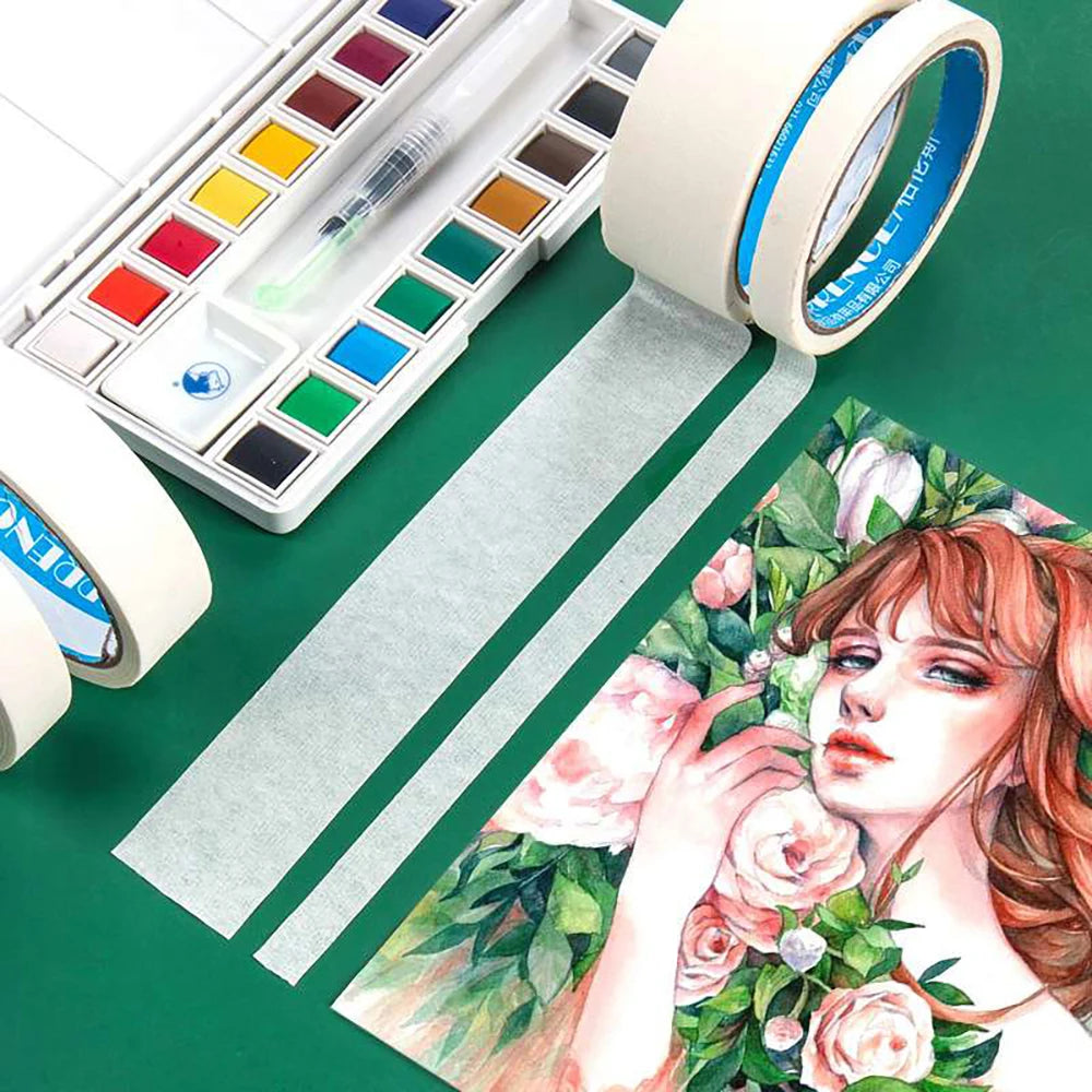 12M Masking Tape White Writable Sealing Self Adhesive Tape