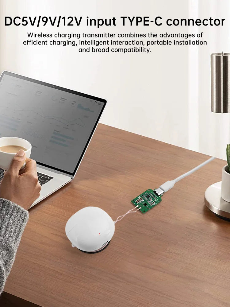 5W/10W/15W Adaptive Wireless Charging Module DIY Fast Charger Type-C Interface DIY Wireless Charger For Phone Electronic Devices