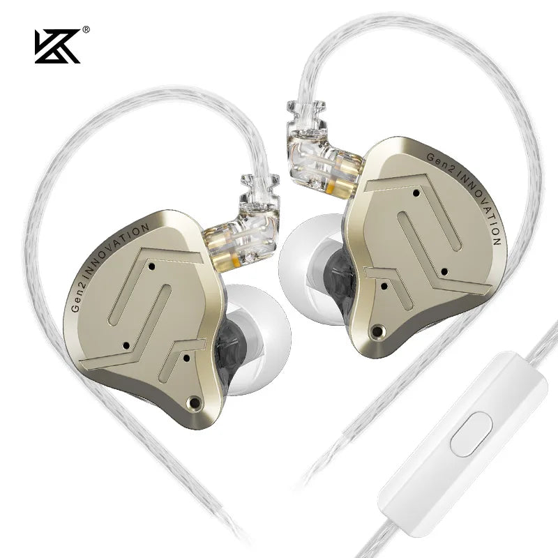 KZ ZSN Pro 2 Metal In-ear Headphones 1ba +