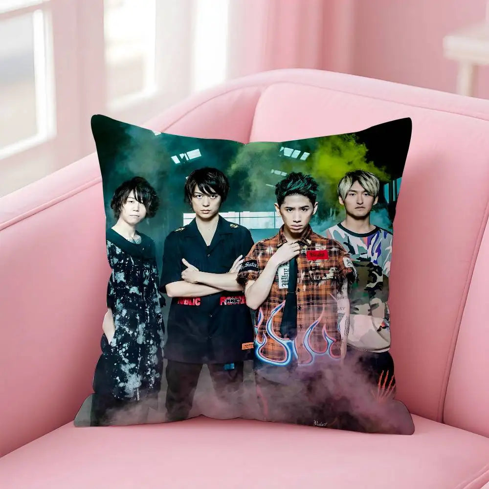 ONE OKBand O-ONE OK R-ROCK Ambitions Pillow Case pattern printing pillowcase living room sofa cushion cover bedroom room decor