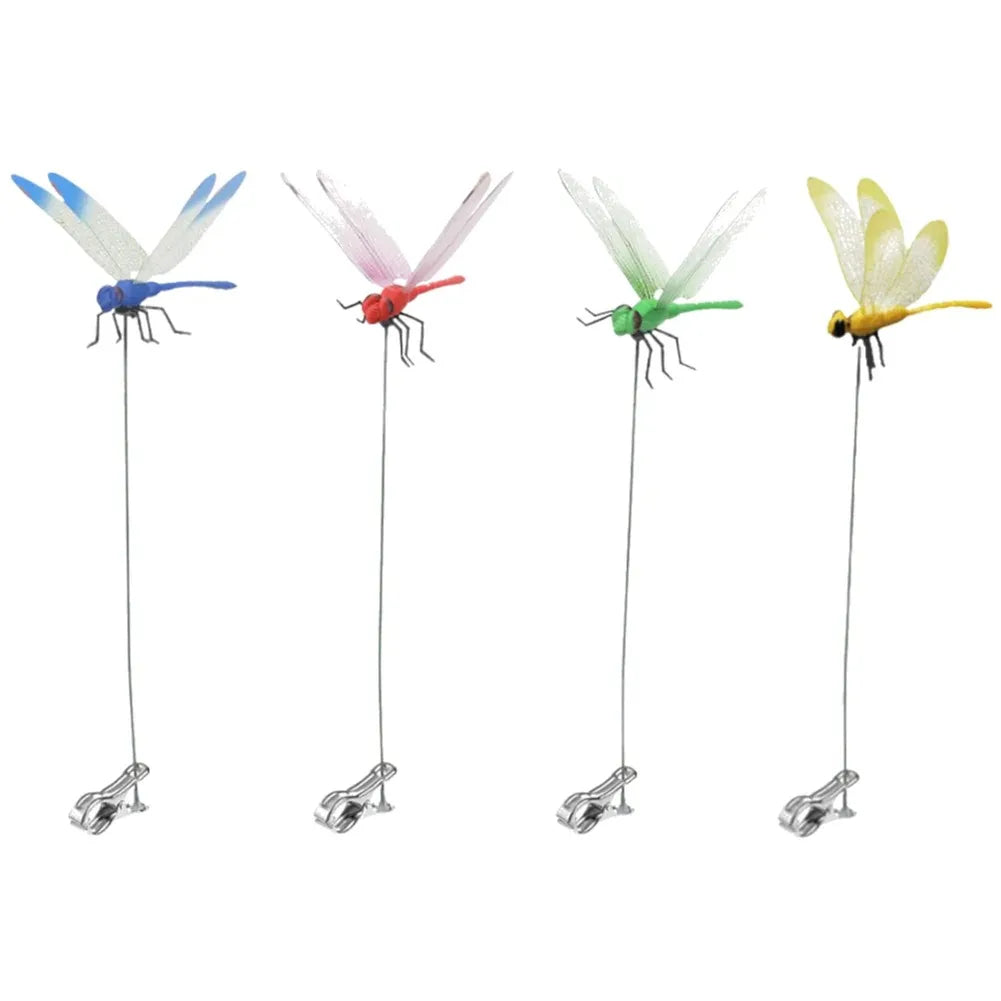 20-3pcs Simulation Dragonfly Clip Bug Deterrent Realistic Dragonfly Hat Clip Bug Repellent Dragonfly Home Garden Decor
