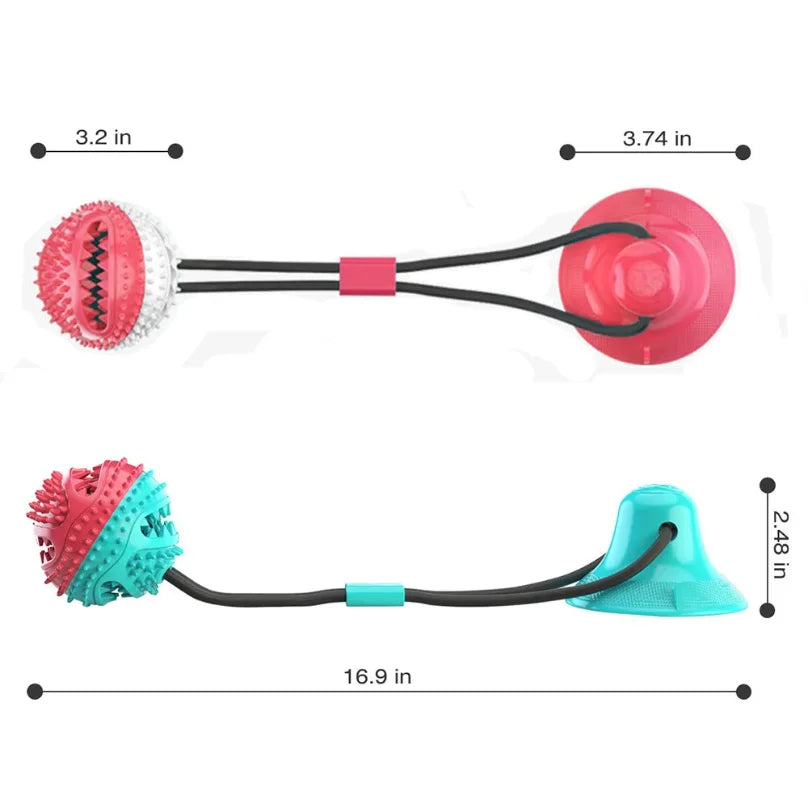 Dogs Food Toys Silicon Suction Cup Tug Interactive Dog