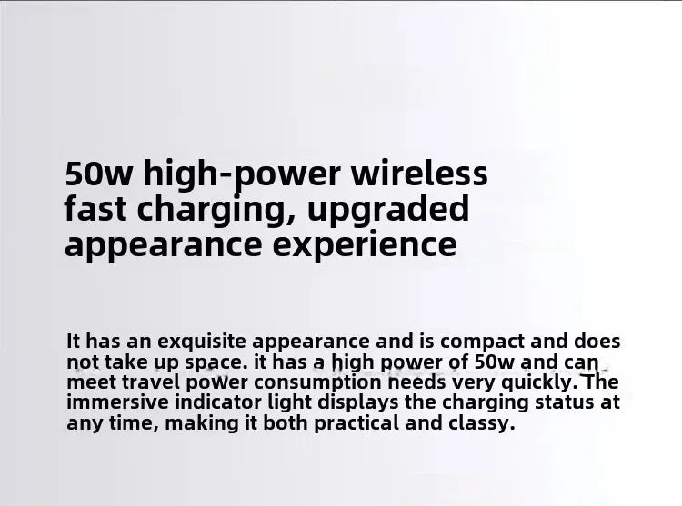 Xiaomi 50W Car Wireless Charger Set Dual Interface Fast Quick Charging Support Power-Off and Inductive Expansion Portable Holder