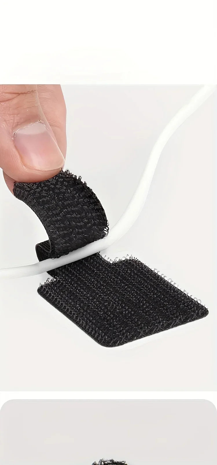 20pcs Nylon Cable Management Clips - Black & White, Desk Organizer for Data and Computer Cables desktop organizer office