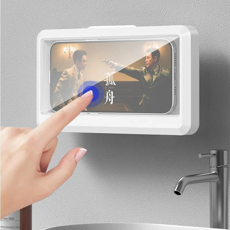Fixed Universal Waterproof and Anti-fog Mobile Phone Case for Bathroom Shower Phone Holder Waterproof Can Touched Shower Phone