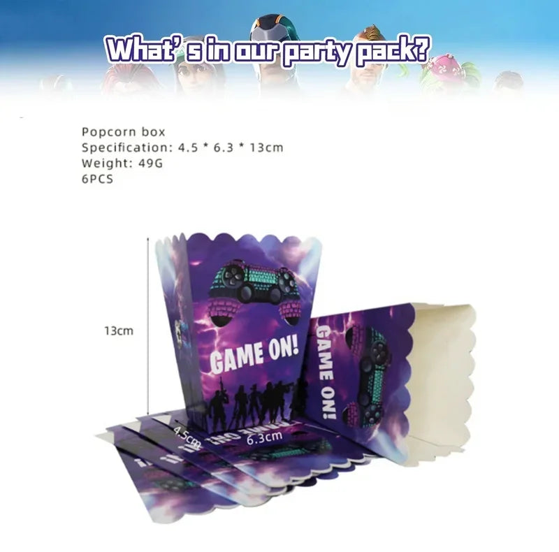 Fortnite Balloons Shooting Game Ballons Boy Girl Happy Birthday Banner Party Decoration Alpaca Llama Tableware Cake Topper Toy