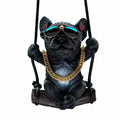 Resin Bulldog Auto Rearview Mirror Ornament Car Interior Decoration