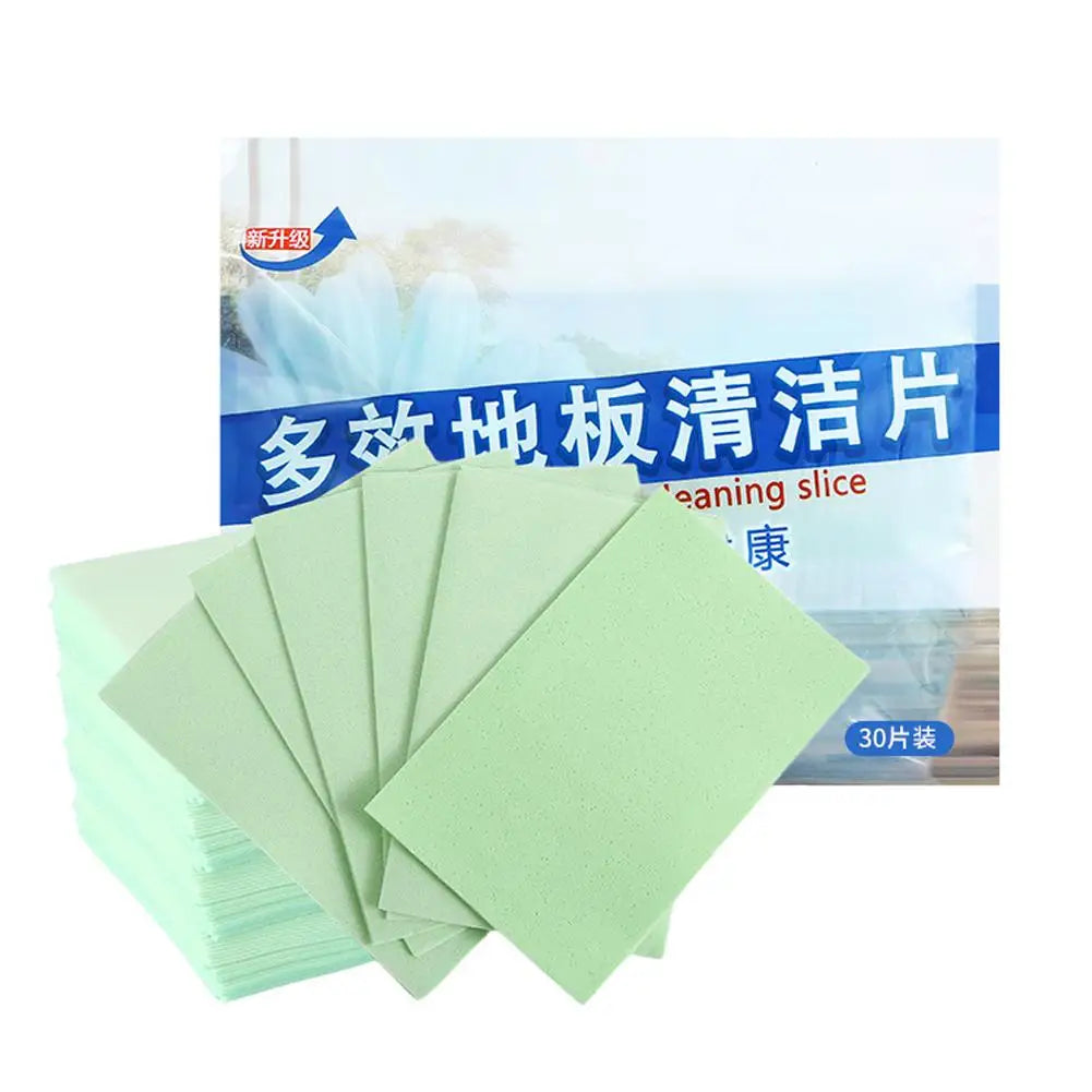 30pcs Water Soluble Floor Cleaning  Sheet Mopping The Floor Wiping For Wooden Floor Tiles Toilet Household Cleaning