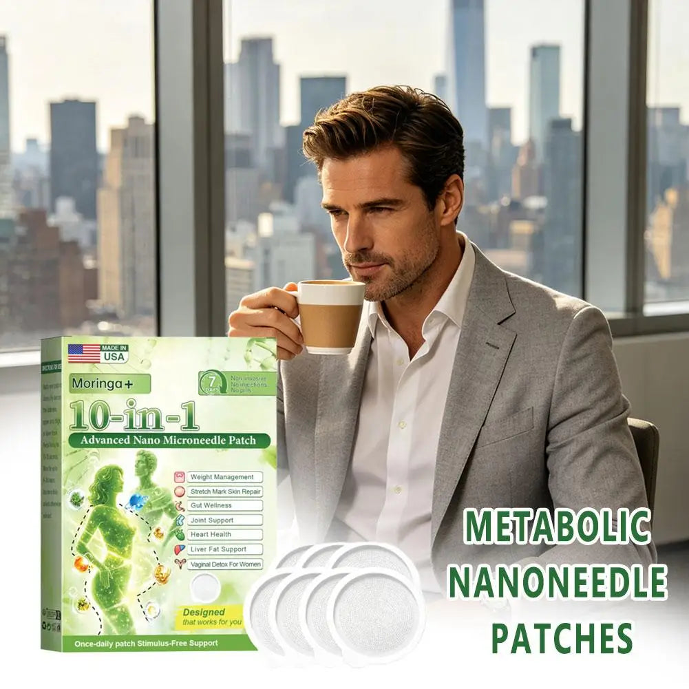 10-In-1 Moringa Nano Microneedle Body Care Patches Gentle Skin