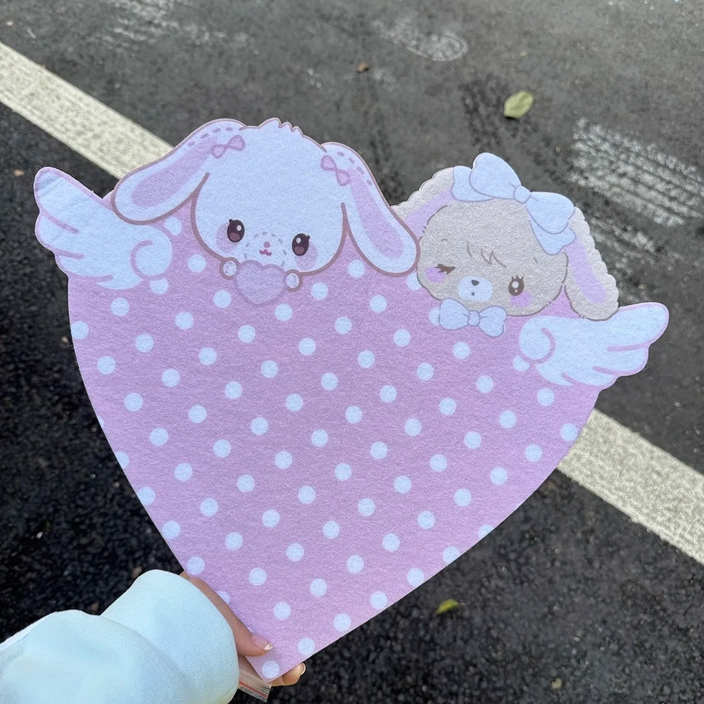 New Cute Cartoon Bunny Felt Decoration Cork Board Wall Photo Message Board Wall Punch-free No Damage The Wall Room Decoration