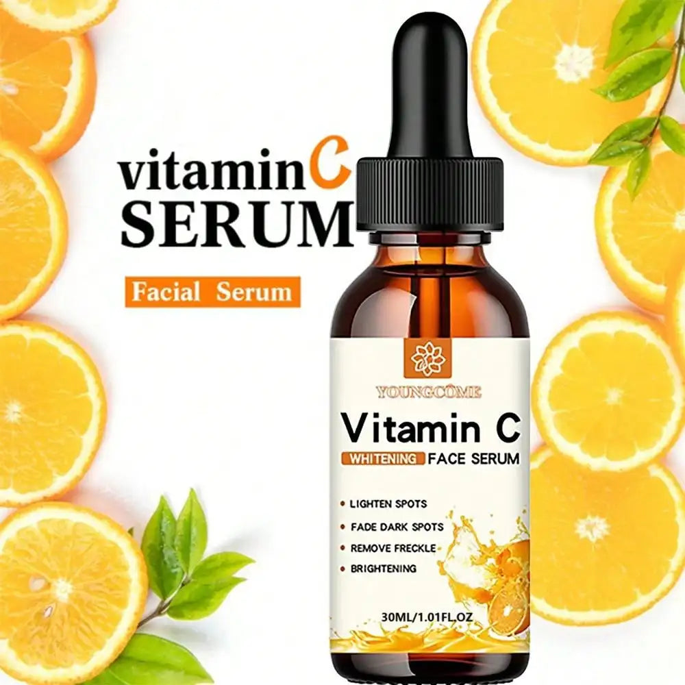 Vitamin C Facial Essence Contains Hyaluronic Acid Dark Spot Remover Moisturizing Repair Younger Essence Facial Skin Care 30ml