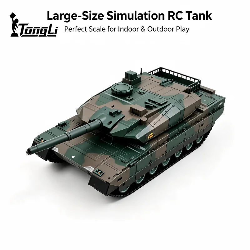 TONGLI Large RC Battle Tank Tracked Off-Road Vehicle