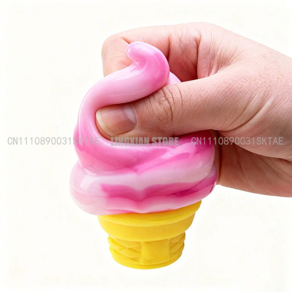 Ice Cream Shaped Decompression  Needoh Nice Cream Cone Surprise Stress Relief Squeeze Party Gifts Ornaments