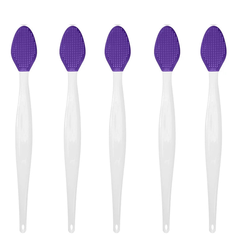 1/5PCS Beauty Skin Care Silicone Face Brush Exfoliating Facial Cleansing Scrub Nose Brush Blackhead Remove Double-Sided Brushes