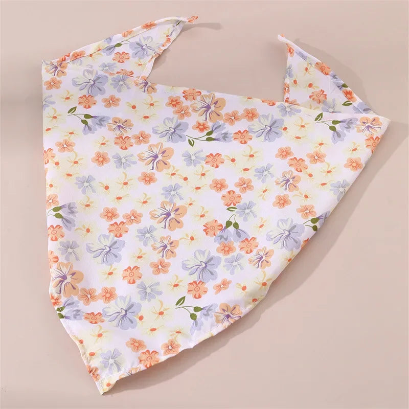 Pet Saliva Towel Pet Dog Saliva Bib Bib Cat Bib Scarf Printed Triangle Scarf