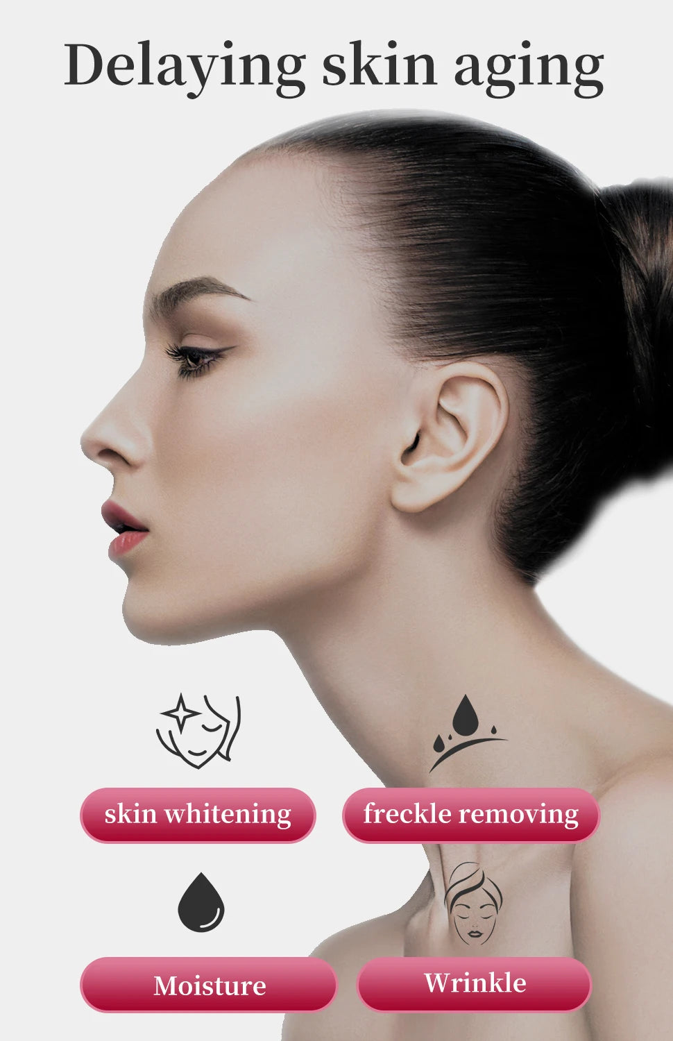 2 in 1 Salmon DNA &Jet Care VC serum firming deep skin care moisturizing whitening ampoule facial anti-aging Whitening Set