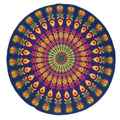 Yoga Mat Chakra Beach Towel Tassel Toalla Mandala Tapestry Sunblock Round Cover-Up Bath Towel Lotus Bohemian  150cm