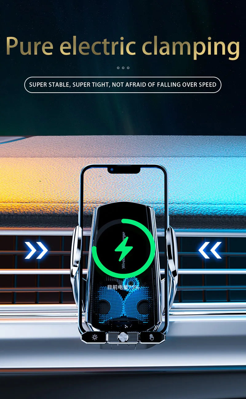 Gravity Car Holder Stand Wireless Charger Phone Air Vent Clip Mount Mobile Cell Gps Support for Iphone 14 13 12 X Samsung Xiaomi