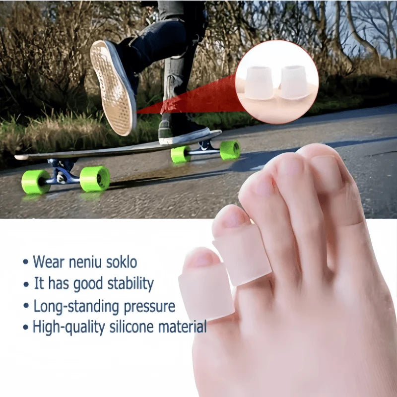 20 Toe Protectors For Walking, Relieve Painful Friction, Prevents Corns Blisters Suitable For high Heel, Sneaker, Casual Leather