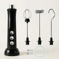 USB Rechargeable Milk Frother Mini Handheld Electric Foam Maker 3 Speed Whisks For Latte Cappuccino Coffee Drink Mixer Stainless Steel Egg Beater Hot Chocolate Blender Kitchen Gadgets Tools For Home Use