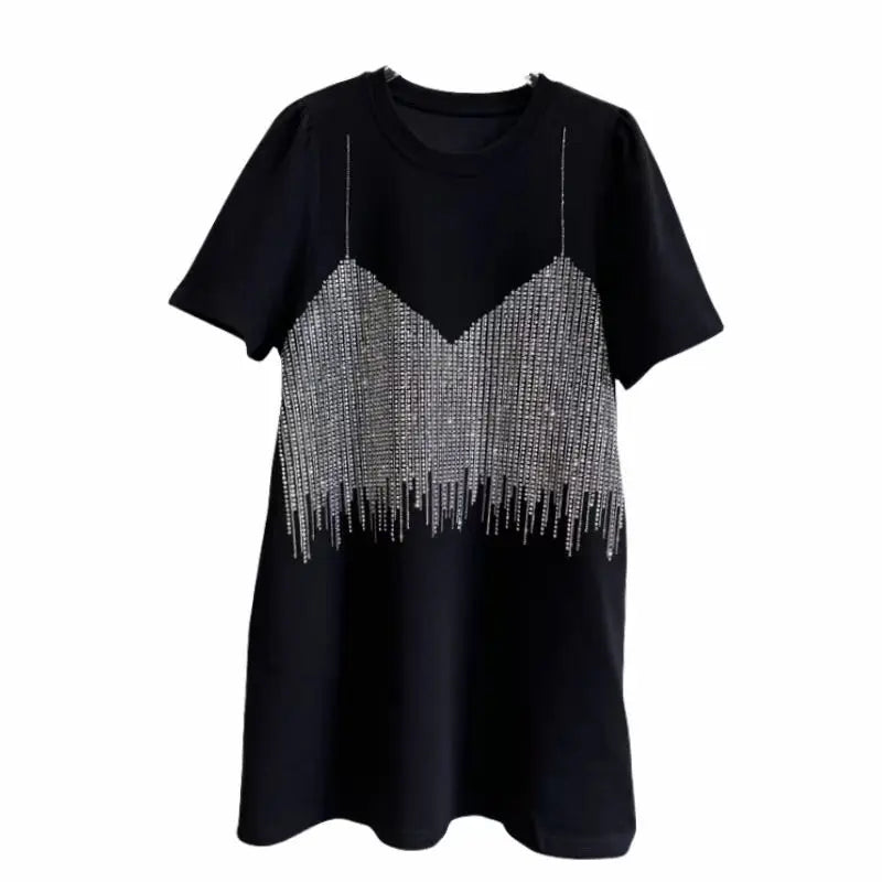 Black y2k Clothes 100% Cotton T-shirt Short Sleeve graphic t shirts Women's t-shirt korean popular clothes