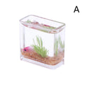1Pc 1:12 Dollhouse Miniature Fish Tank Simulation Aquarium Home Decor Toy Doll House Accessories