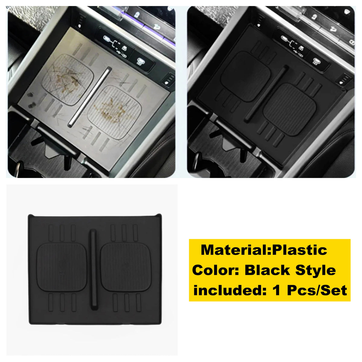 Silicone Center Console Wireless Charger Protection Pad upgrade Silica Gel Cover For Hyundai Santa Fe 2024 2025 Car Accessories