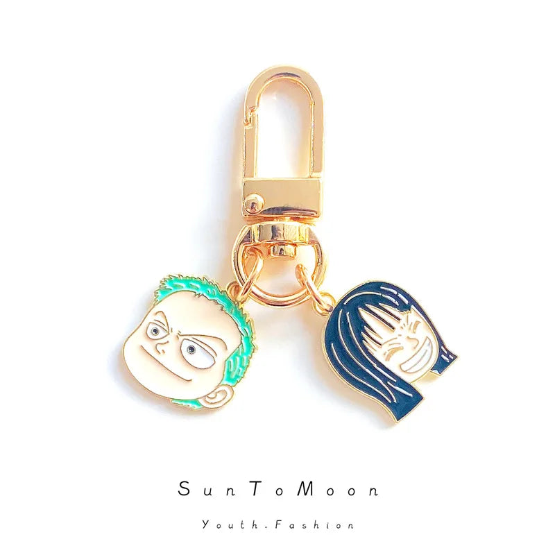 ONE PIECE Keychain Monkey D. Luffy Nami Anime Peripherals Bluetooth Headset Charm Delicate Fashion Toy Jewelry Gift for Friends