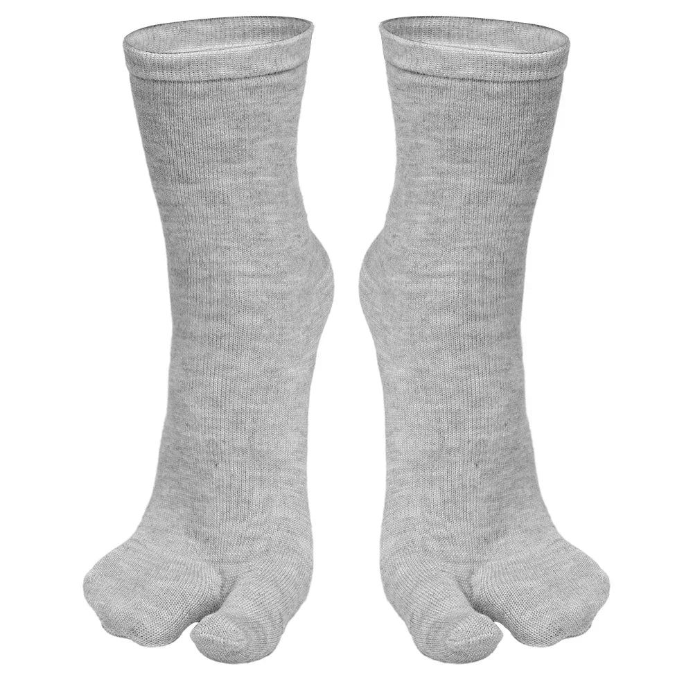 Fashion Japanese Style Tabi Toe Socks for Men Women Summer Fiber Two Finger Socks Kimono Flip Flop Sandal Split Tabi Toe Sock