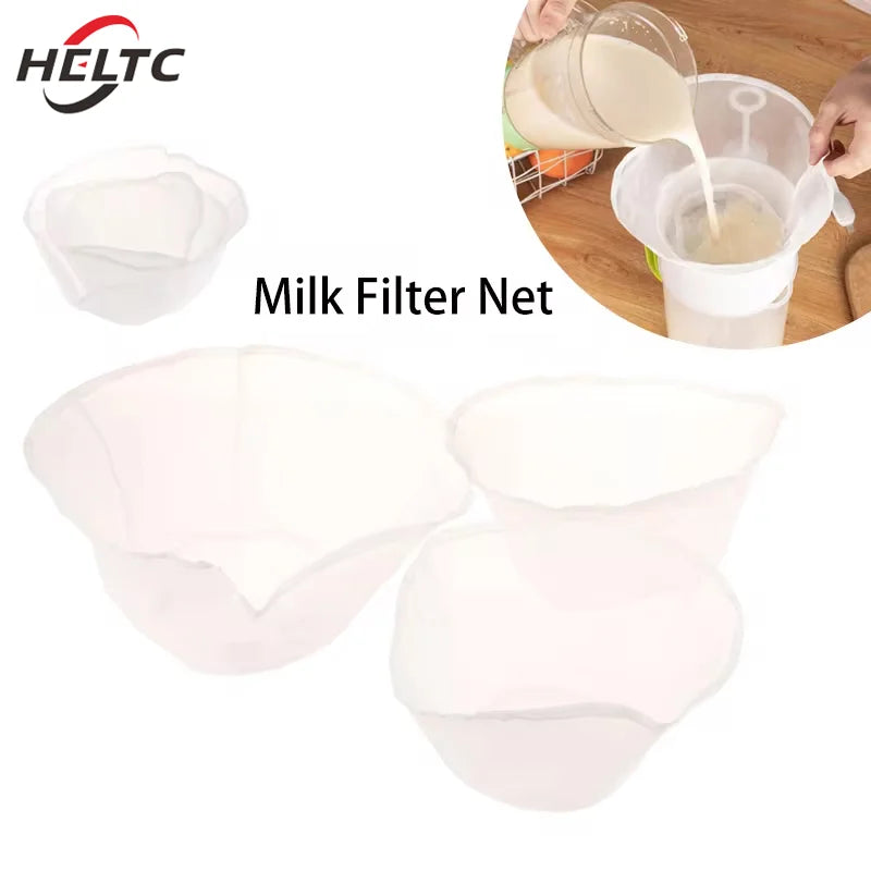 Soybean Filter Net Bag Nylon Liquid Filter Net Bag Milk Coffee Filter Net Bag Reusable Fine Mesh Paint Squeeze Mesh Kitchen Tool