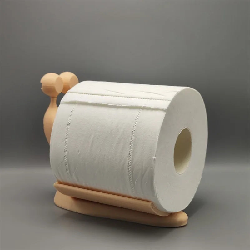 Cute Snail -Shaped Bathroom Tissue Holder Fun Desk Organizer Novelty Home Decor
