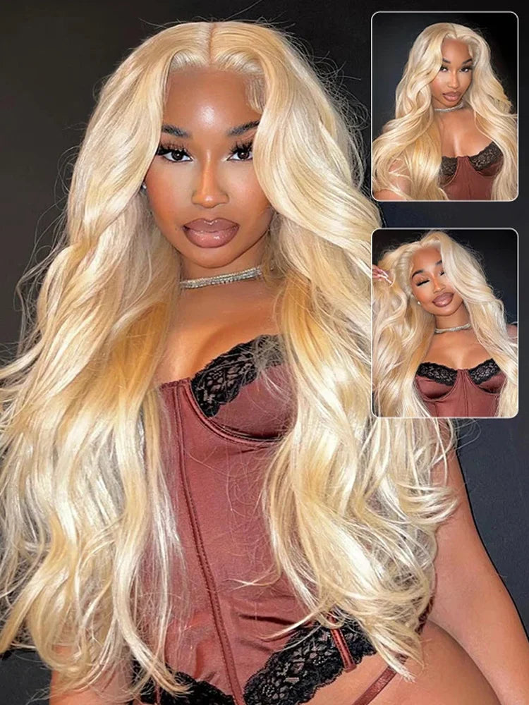 Honey Blonde Body Wave Lace Front Wig