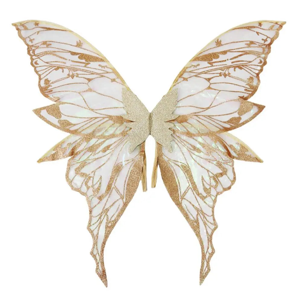 Adults Fairy Wings Girls Sparkling Angel Wings  Costume Wings for Halloween Costume Dress up Party Favor Christmas Gift