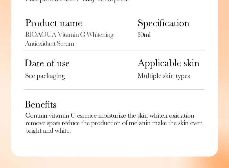 BIOAQUA Retinol Vitamin C Hyaluronic Acid Serum for Face Moisturizing Whitening Anti Wrinkles Facial Essence Face Skin Care