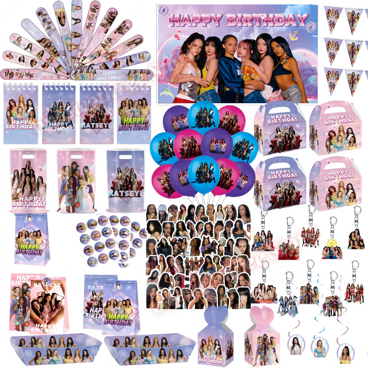 K&amp;Katseye Birthday Party Favors Kpop Idols Party Decoration Bracelet