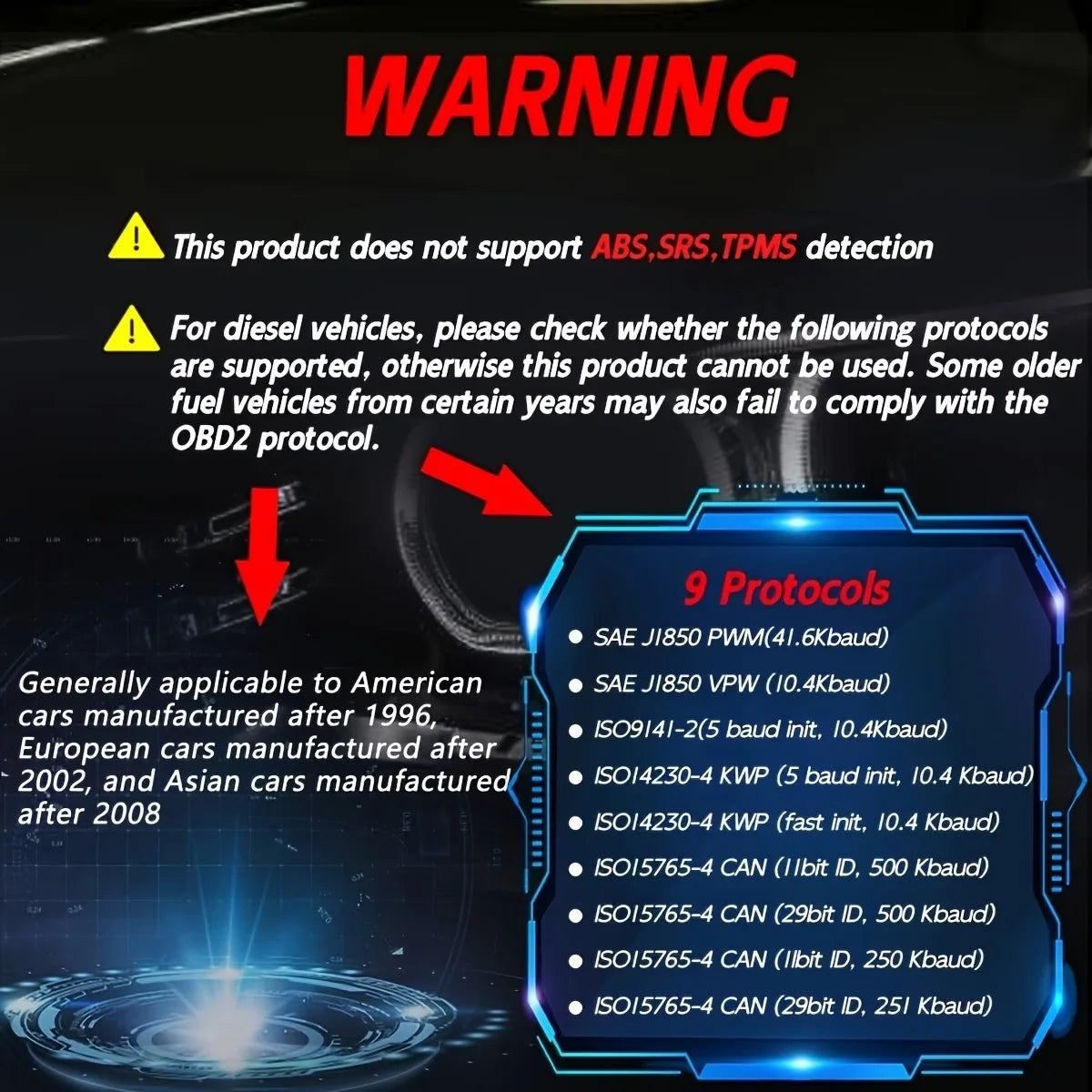 V520 OBD2 Car Diagnostic Scanner – All-in-one Diagnostic Tool