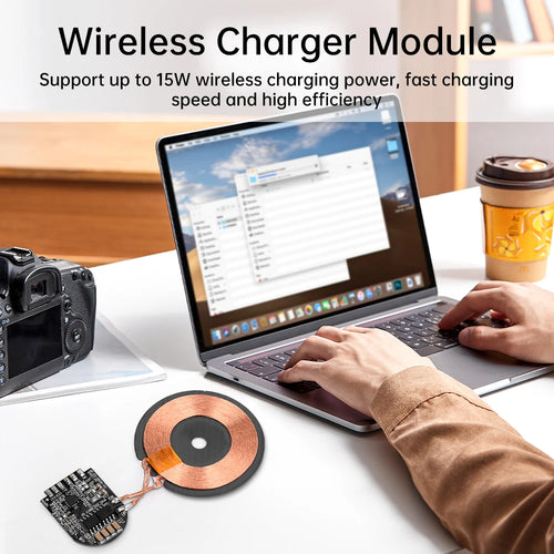 15W High Power Wireless Charger Module Wireless Charger Transmitter Module PCBA Board Coil Support Magnetic Pop-up Window