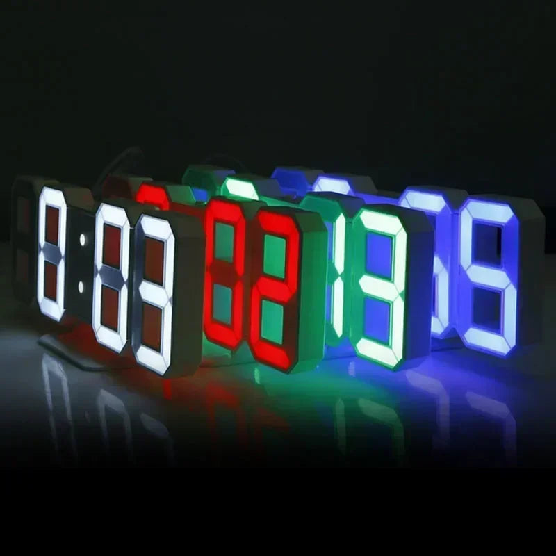 Purchase Products Clock 3D LED Digital Alarm Clock Wall