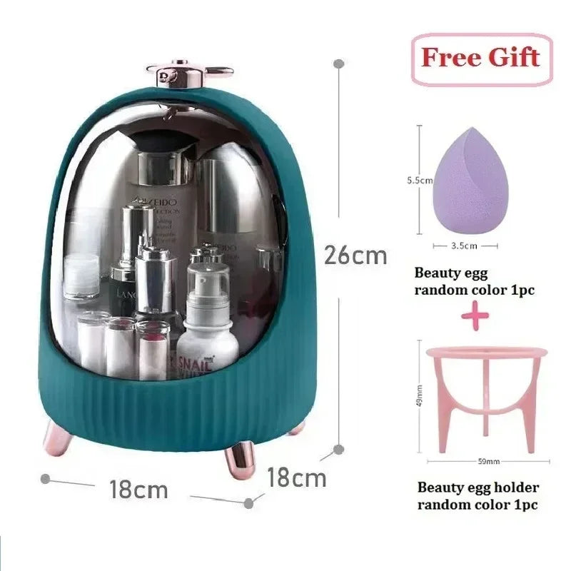 Cosmetic Storage Box Home Large Capacity Desktop Dustproof Dressing Table Lipstick Skin Care Luxury Storage Box Makeup Organizer