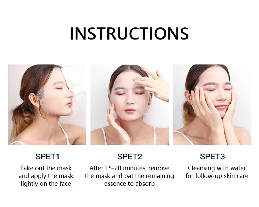 10pcs Sheet Mask Skin Care Plant Facial Mask Moisturizing Oil Control Face Care Masks Shrink Pores Beauty Health Face Patches
