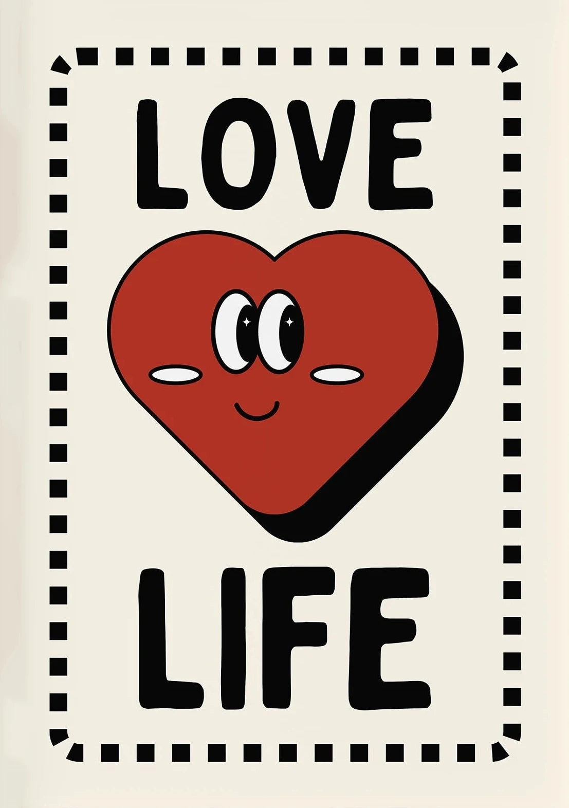 Retro Interesting Cartoon Poster Print Canvas Art Pictures Home for Kitchen and Living Room Modern Wall Decor Frameless Painting