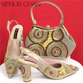 Spot Goods Elegant Streamlined Pointed Toe Women's Shoes Matching
